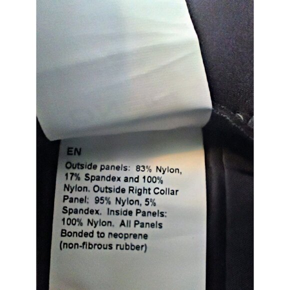 Kids Size US 6 O'Neill Black/Blue Rash Guard Nylon Spandex Zip Back - Picture 12 of 13